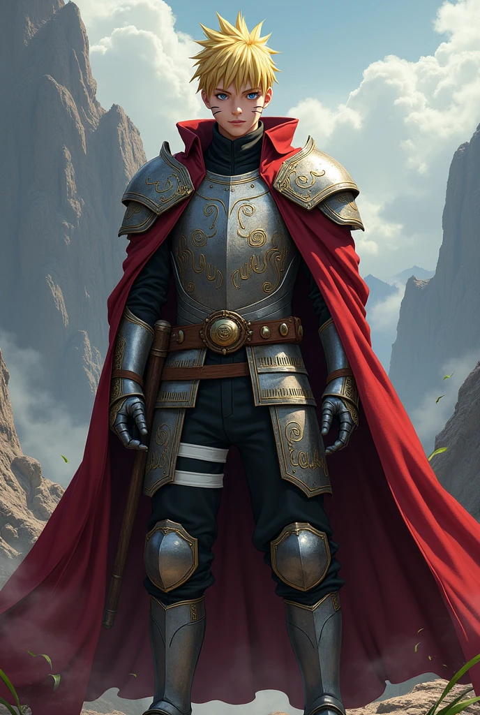 Naruto in Jaime Lannister armor