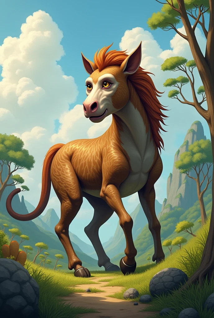 Mixture of  monkey and horse
