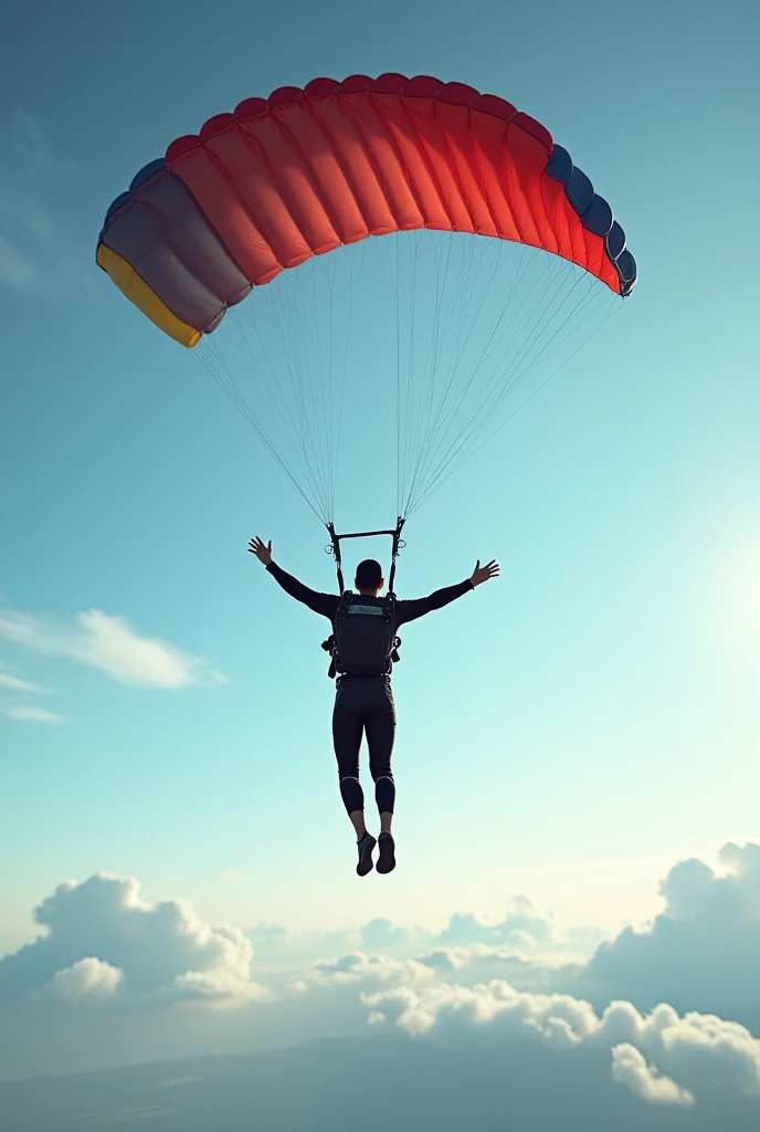 I jump with a parachute