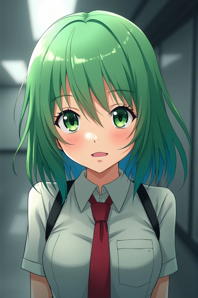 Generates an image of the anime prison school character named Hana Midorikawa