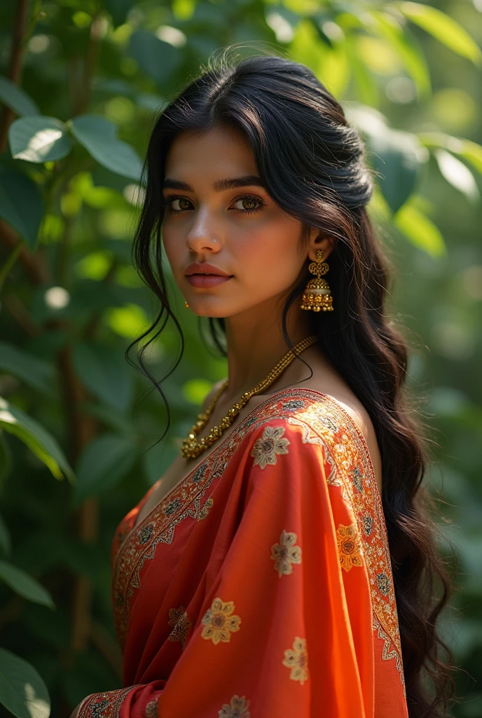 Indian beautiful girl in saree
