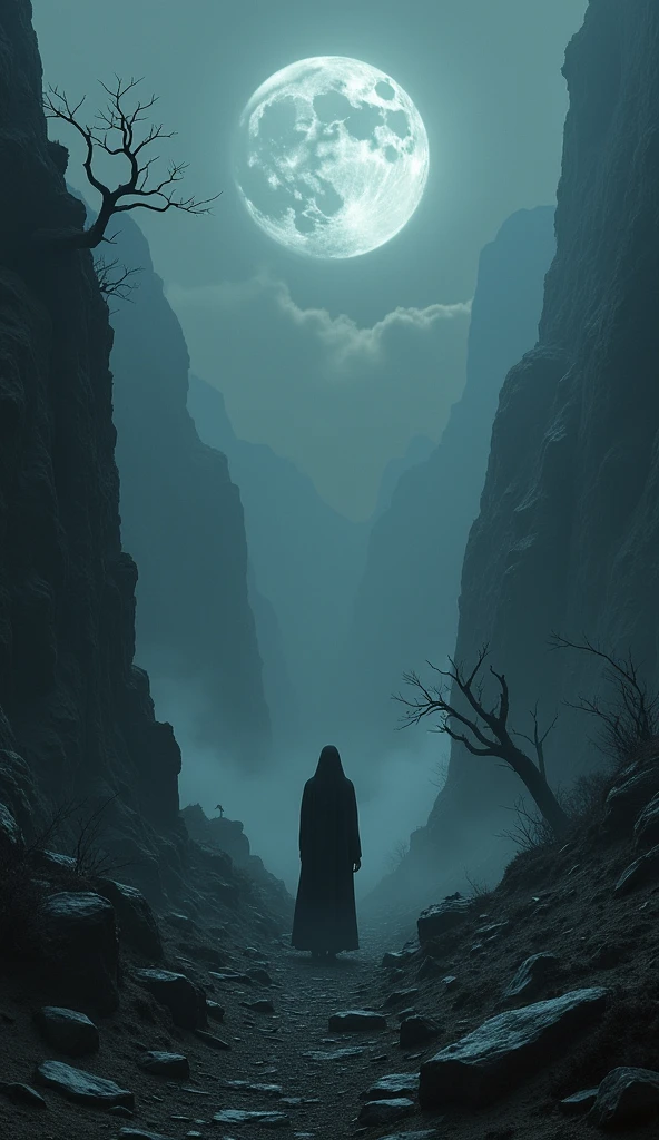 (best quality), (Superior quality), (dark), despair, suicide, Death wanders in the valley of shadows.SPIRIT,Award-winning,landscape