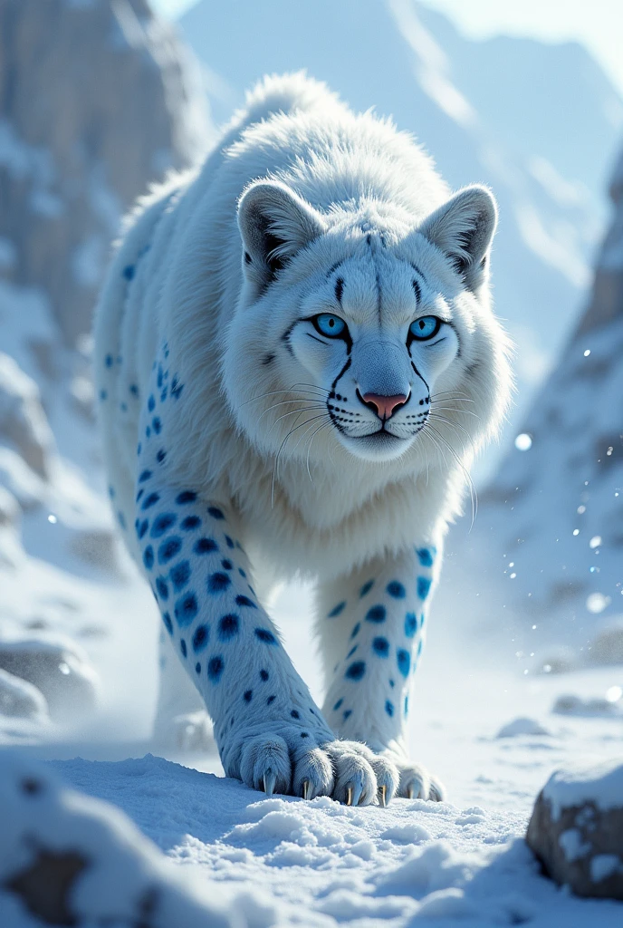 Creature which is a mixture of cheetah and snow beast