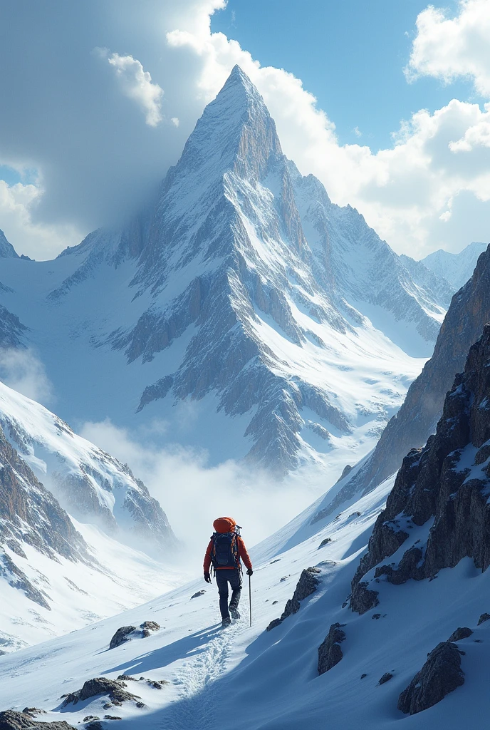 Make a mountaineer background