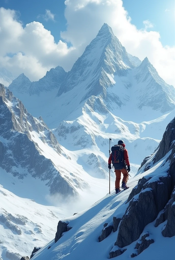 Make a mountaineer background 