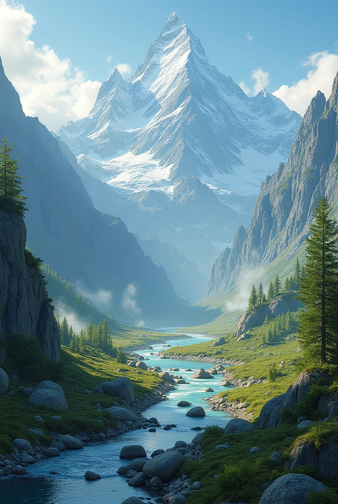 Make a mountaineer background there should not be any person