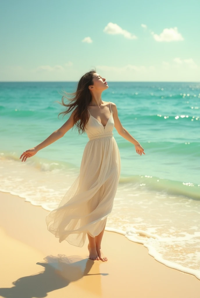 Woman on the beach