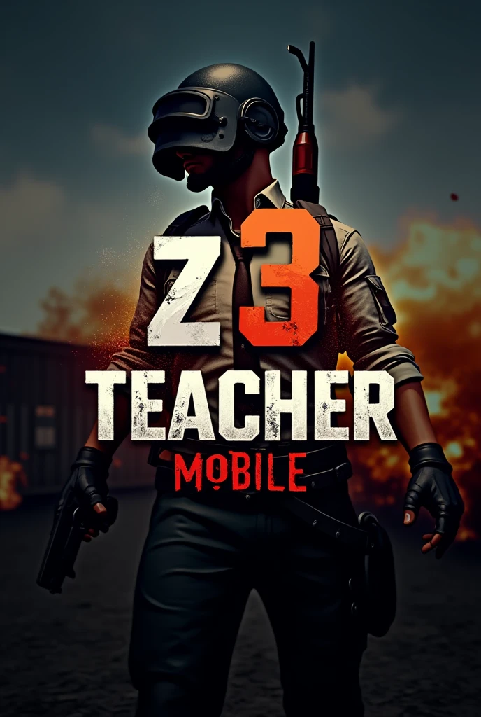Wrote Z3.TEACHER in pubg mobile for logo