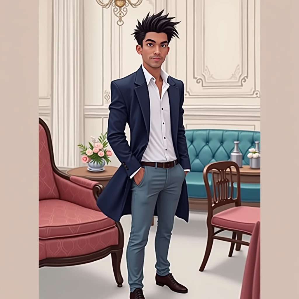 A stylish baground in marriage 