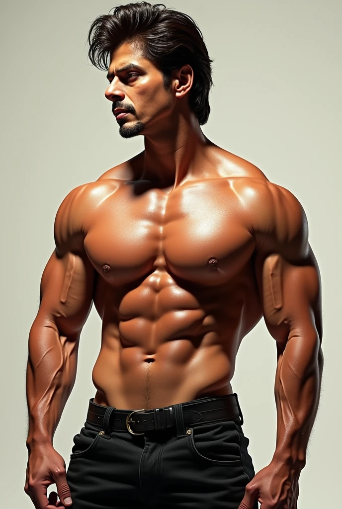 Sharuck khan with six pack abs