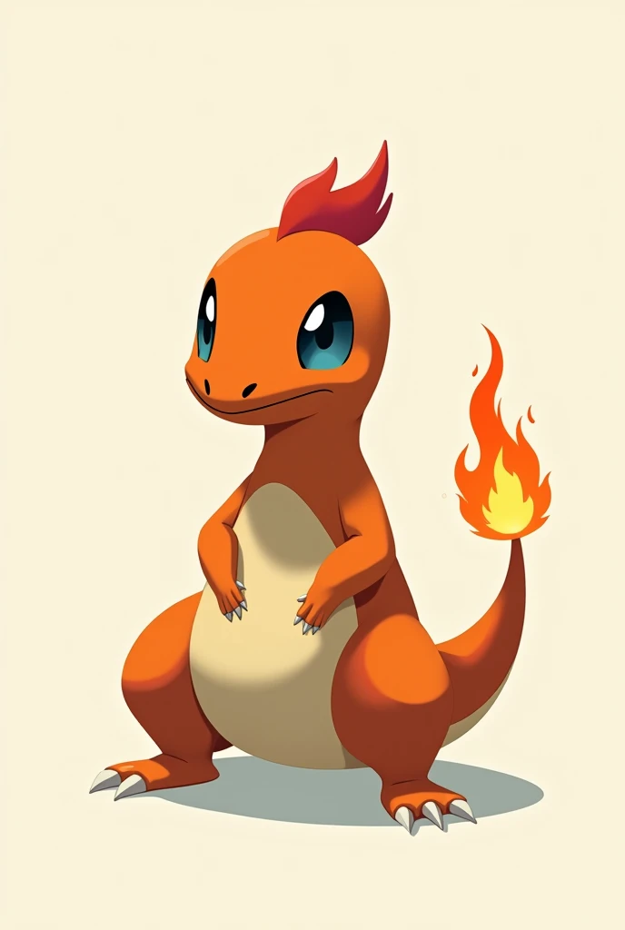  Create a Charmander with low iconicity A very stylized or abstract Charmander, where only some features recall the original. It could be a representation in geometric shapes, with very different colors or even minimalist, where the flame could be just a line or a symbol.


