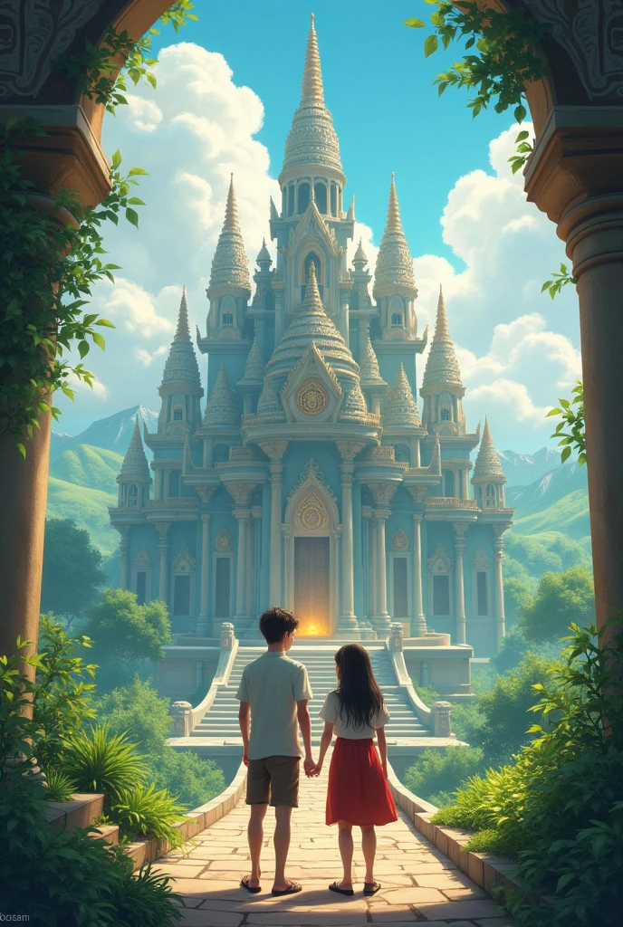 Temple in boy 18 year in girl stand