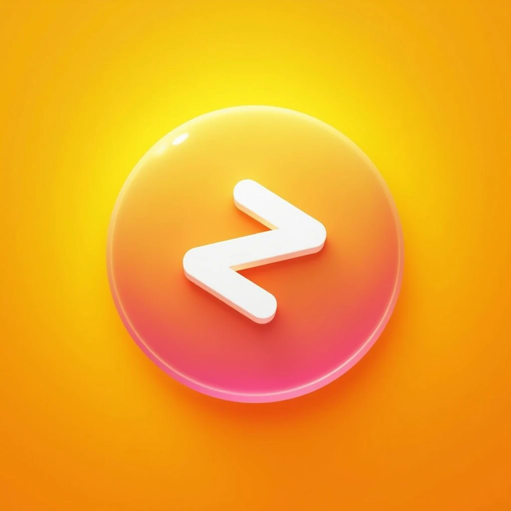 Create the Next > button for my game app in yellow gradient no Next Text need only > icon button