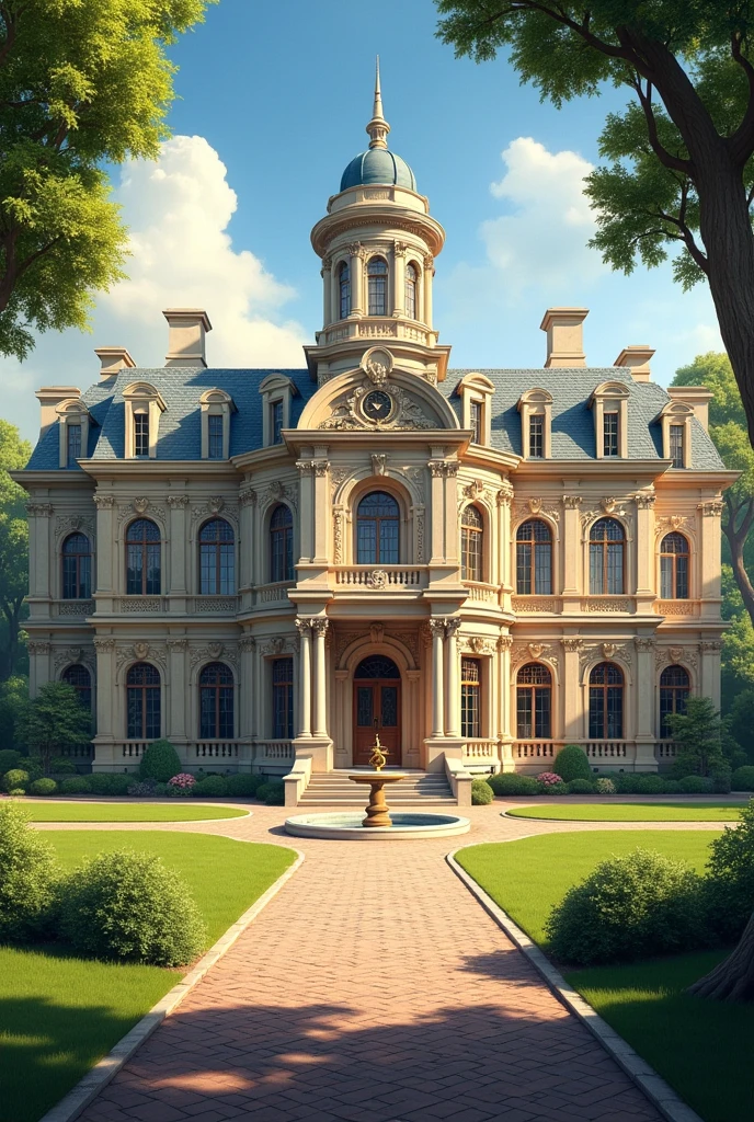 Luxurious old style school building 