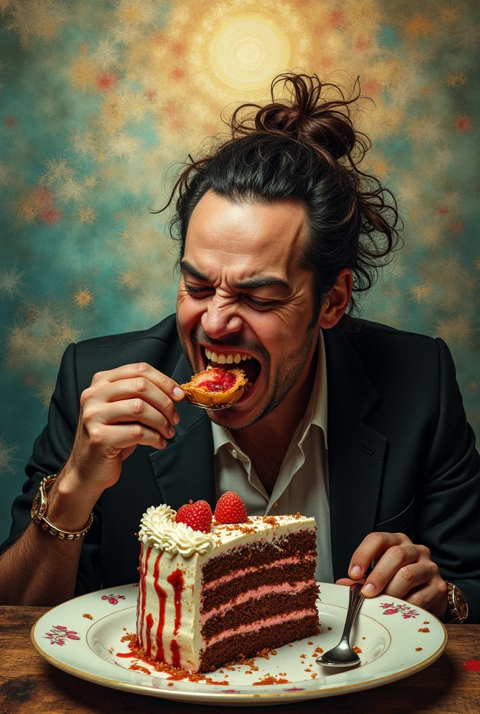Mike Patton eating cake