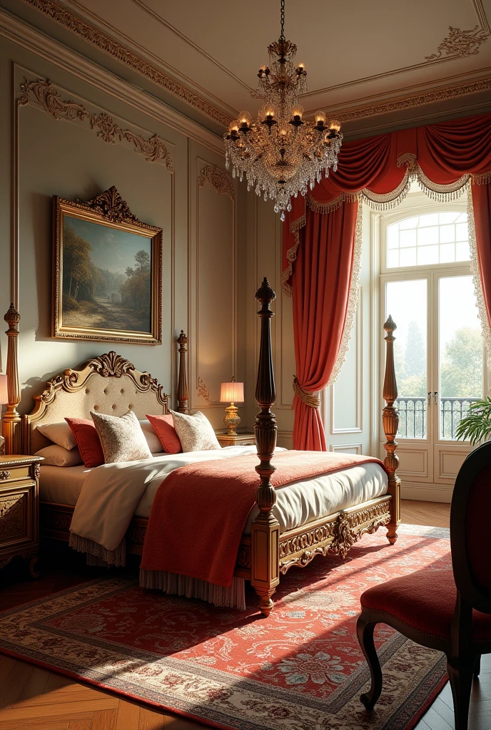 Fully decorated bedroom