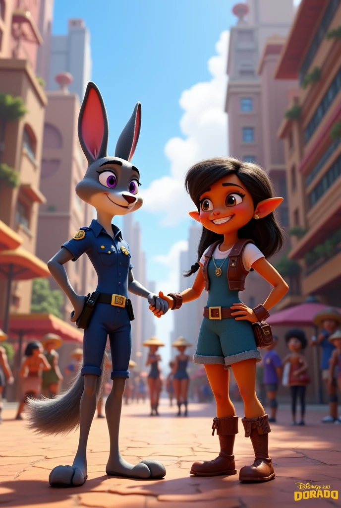 Judy hopps and chel together 