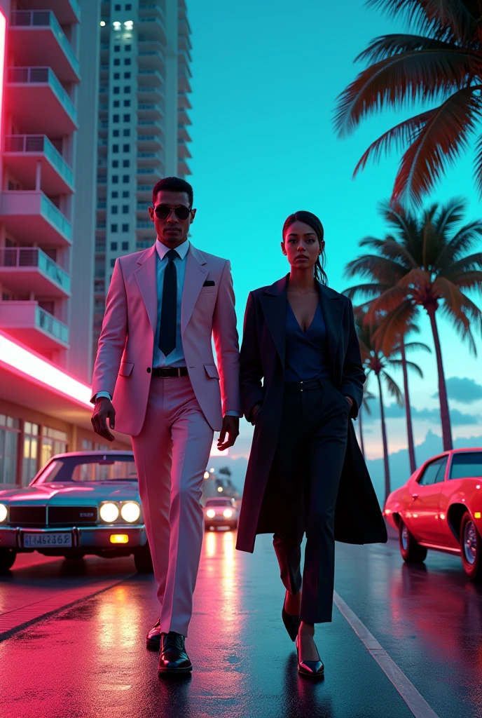 Create me a realistic Miami Vice picture