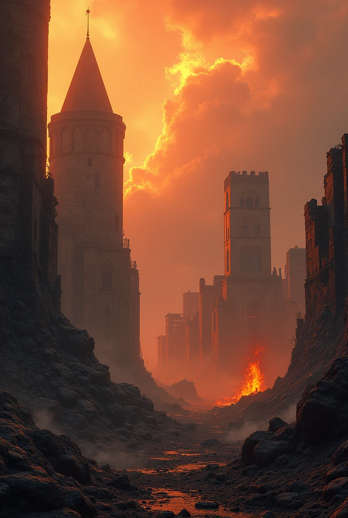 Is image mein koi text nahi hai jo directly extract kiya ja sake, lekin agar aap chahte hain toh is image ka description diya ja sakta hai ya aap is image ke liye text likhne ko keh sakte hain. Kya aap chahenge main gire aapke liye description ya koi specific text likhun? In fire small  kingdom ruins 