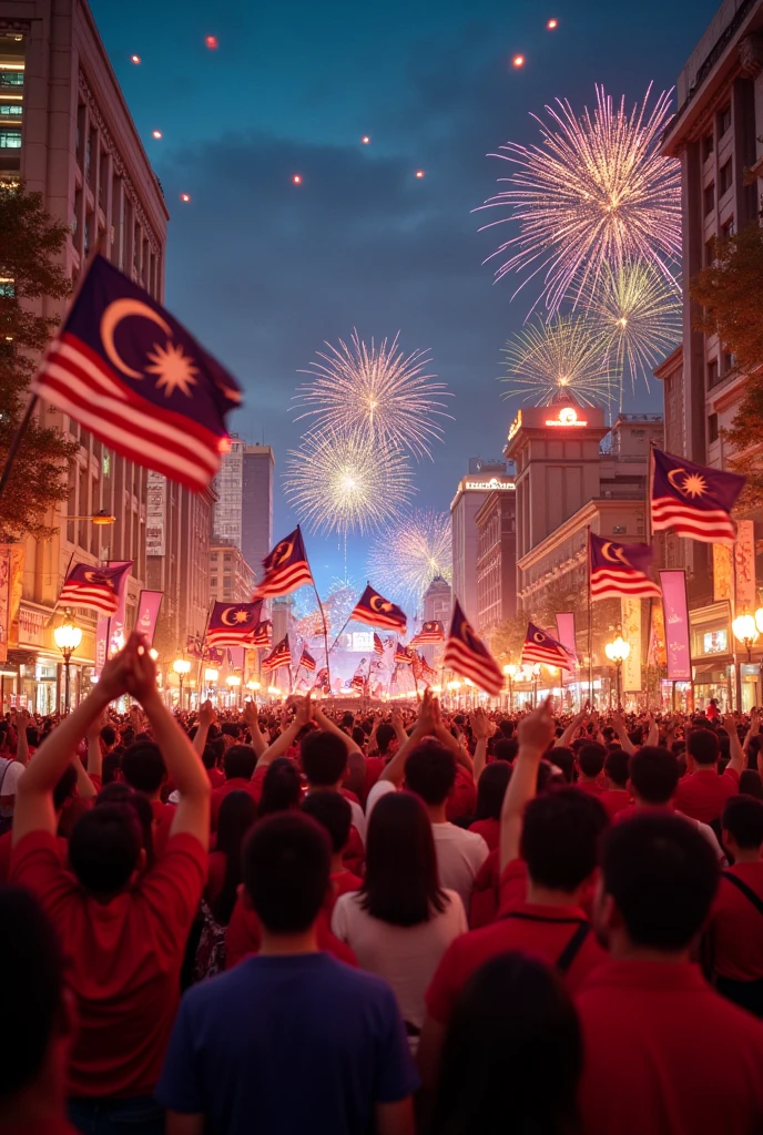 The atmosphere of Malaysia&#39;s national day and independence day