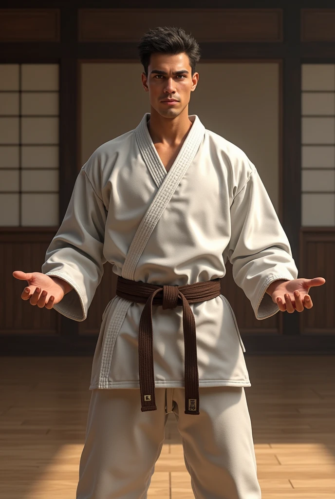 Karate-ka brown belt 