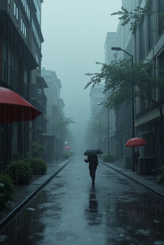 it rains