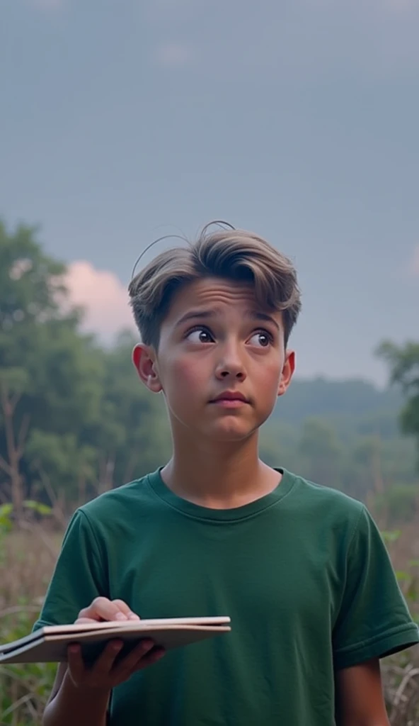 Image of a boy observing and drawing conclusions