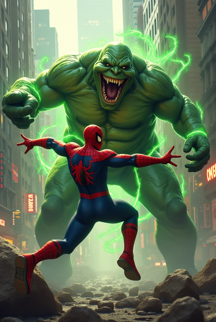 People Spider-Man versus people Slimer