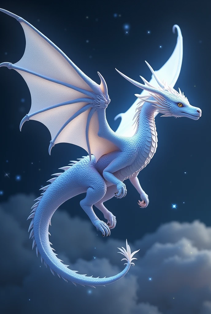 star,dragon,white,Anemone