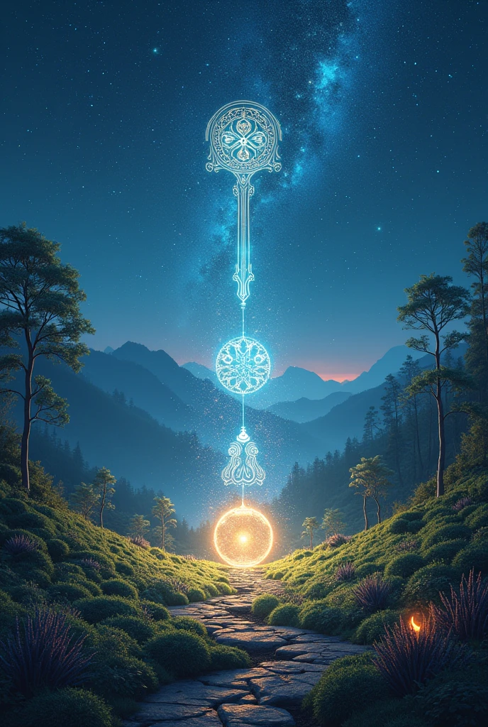 Fantastic、Fortune telling、No humans、Night Sky、nature、Futuristic、