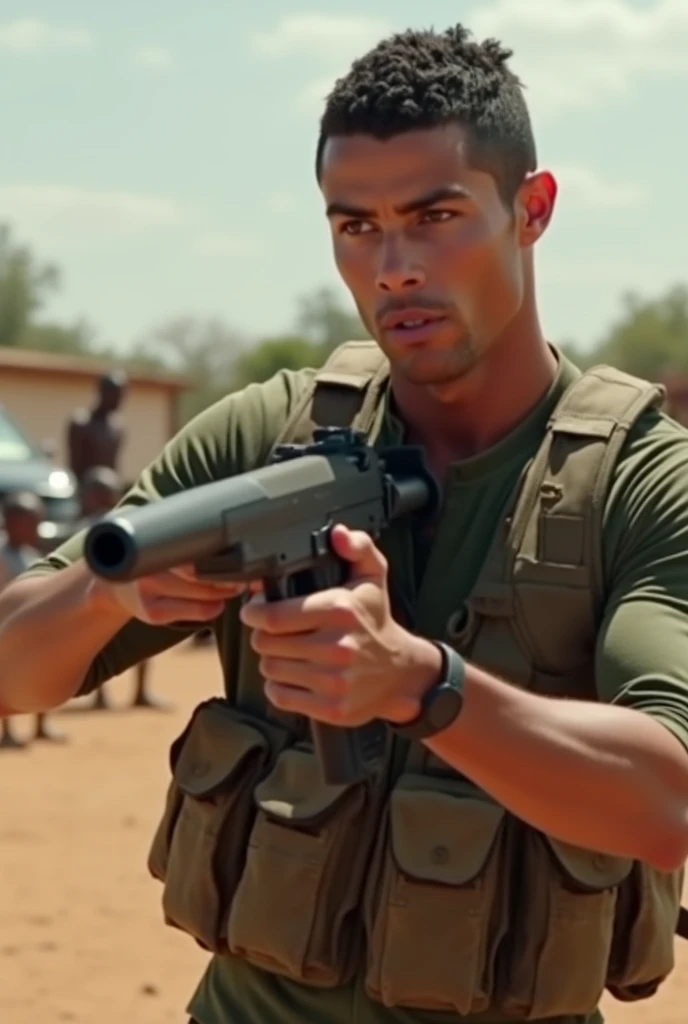 Cristiano Ronaldo Shoots Children With Kalashnikov In Africa