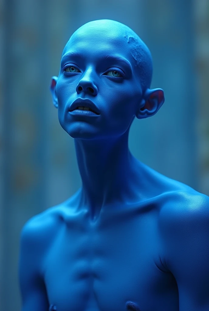 blue man