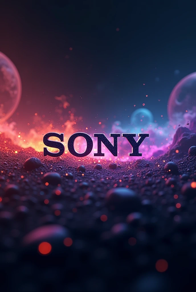 Make a logo Sony name for youtube thumbnail