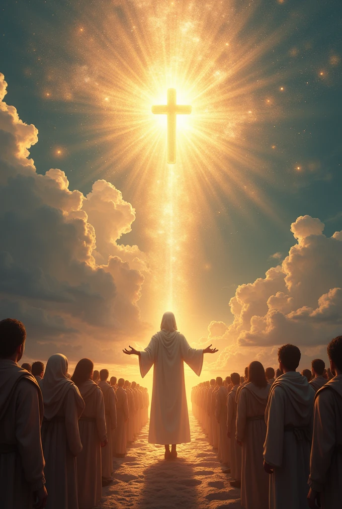 Make this text:God Bless Us