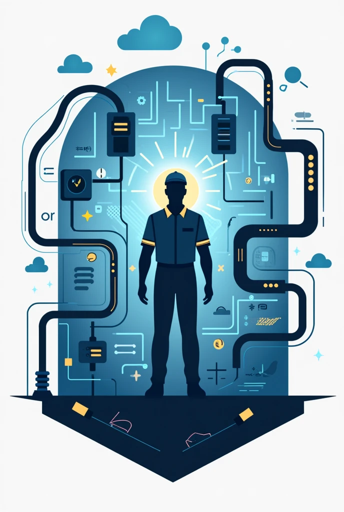 electrical maintenance vector logo