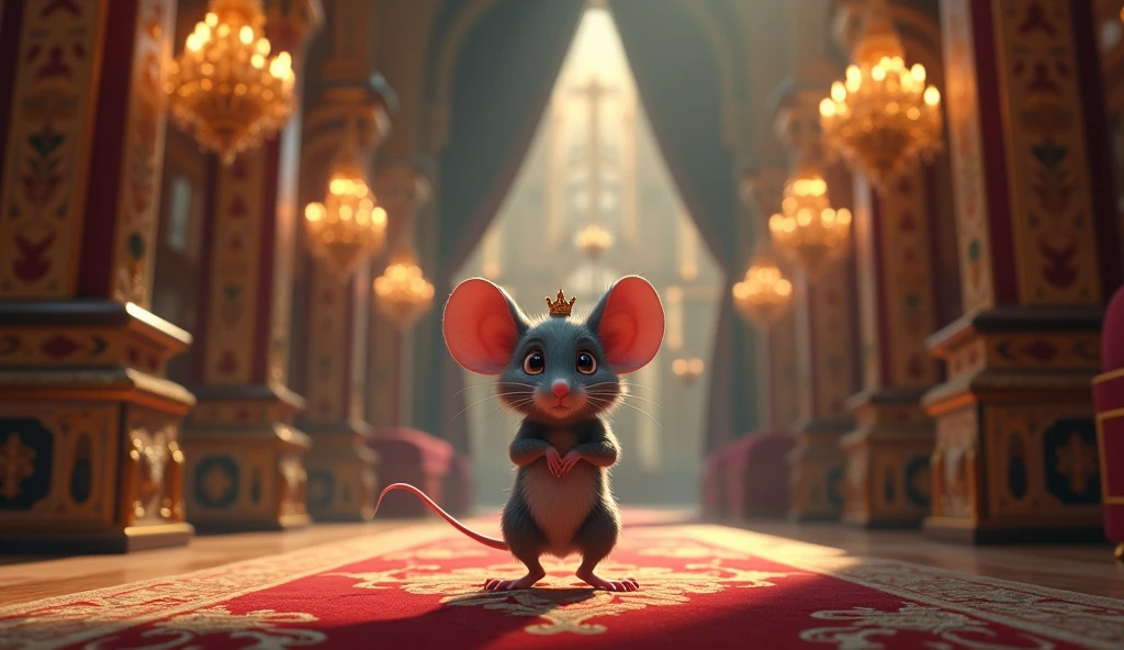 There lived a very arrogant mouse in a king's kingdom. Change tha background like big heritage