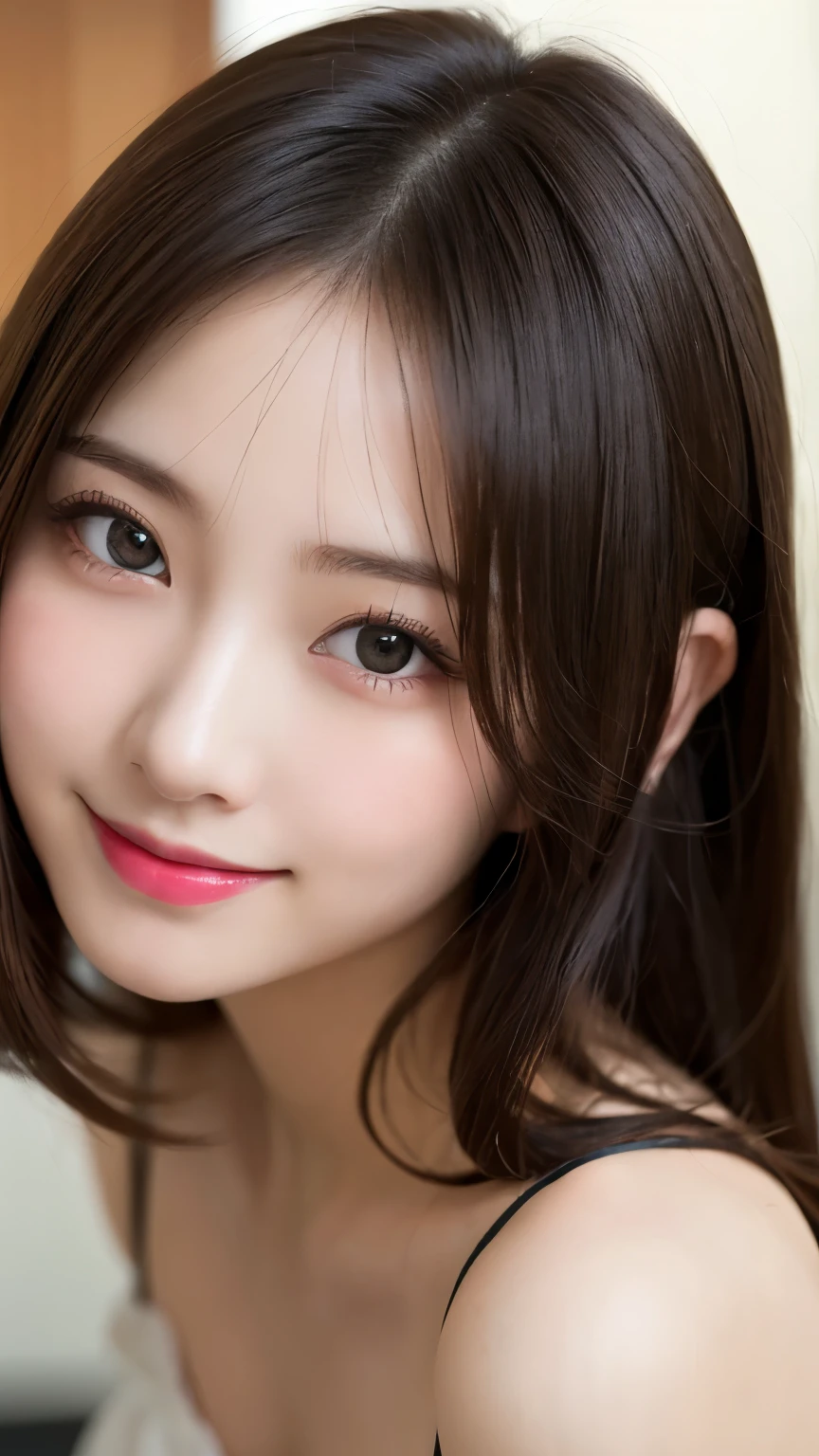 Tabletop, Highest quality, shape, Very detailed, finely, High resolution, 8k wallpaper, 完璧なダイナミックな構shape, Beautiful and detailed,ランダムなcute髪,,Natural color lip, Bold sexy pose,smile、20-year-old girl、cute、Looking into the camera,Always blur the background,Perfect and beautiful face,Slim face and figure,Big eyes、Putting on gal makeup,Small face,Shooting from below、smile,Blurred Background,Elegant feminine face、smile、Cosplayers