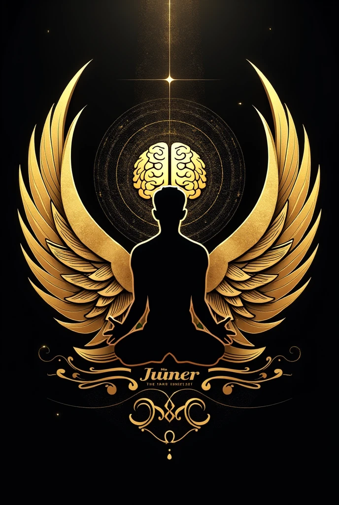 Créez une photo de profil pour TikTok nommé "The Free Mindset" qui inspire luxe, confiance, et réussite. Utilisez une icône sophistiquée, comme un cerveau stylisé en or ou une silhouette méditative entourée d'ailes dorées. Optez pour des couleurs élégantes comme le noir, or, et blanc. Intégrez le texte "The Free Mindset" en typographie moderne et raffinée, évoquant à la fois l'élégance, le succès, et la confiance.