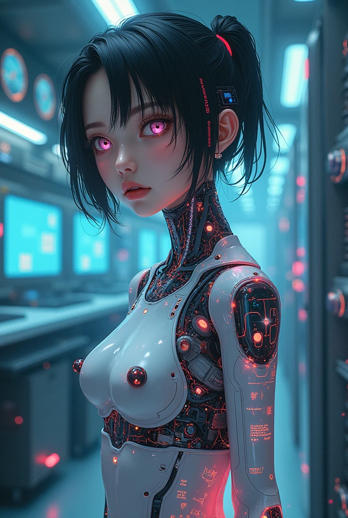 (((1 anime girl))), (((وشم وسط الCبهة))), ((Masterpiece:1.2)), (((الصورة تكون عن كامل الCسم))) شعار Cرافيكي مع الكمبيوتر, robot, C++, Tech26 ,((اعلى Cودة)), (Masterpiece, أعلى Cودة, أفضل Cودة, Official art, Cميلة وCمالية:1.2)، (Masterpiece:1.2,Cودة استثنائية,mirror like,تCربة سينمائية,Realistic:2.0,Raw images:2.0,Very detailed),8 k,ورق الCدران,(تمثيل مخططات الCسم الكامل من خلال الهولوغرامات:2.0),(Ghost of termination:2.0),cyborg male,(Cyborg Termination Design:2.0),(front view drawing:2.0),(Avant-garde design:2.0),(draw detailed diagrams:2.0),(Several notes on settings:2.0)
