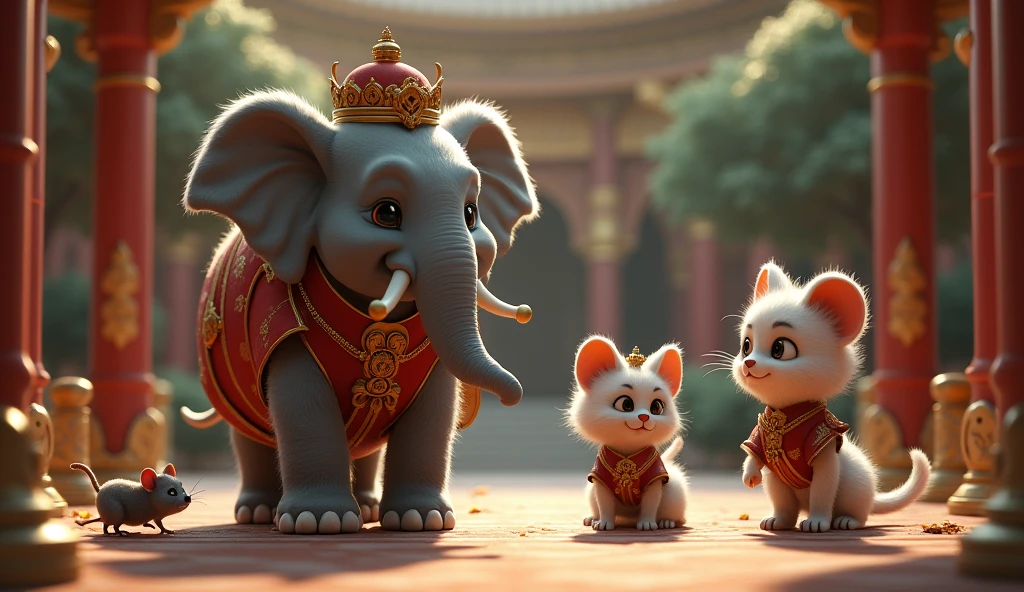 The story of the royal elephant, the royal dog, the royal cat and the angry mouse