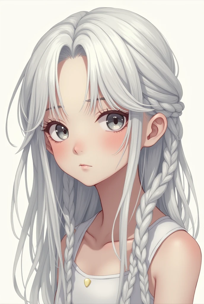 head of&#39;artwork, best quality, ultra-detailed, illustration,, 1fille, white dreadlocks hair,
