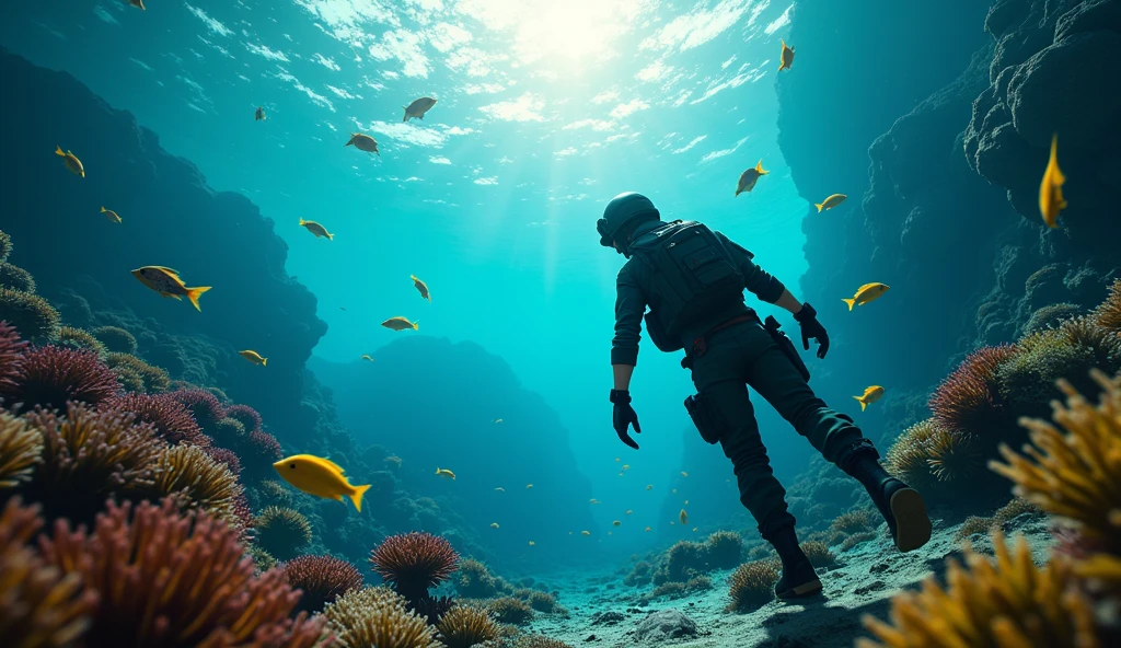 I want pubg live stream thumbnail about see and fishes 