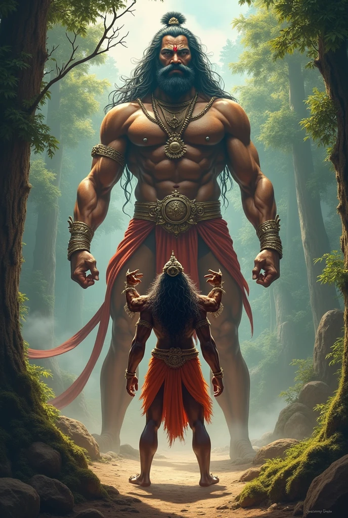 Big Hanuman in front of Ravan