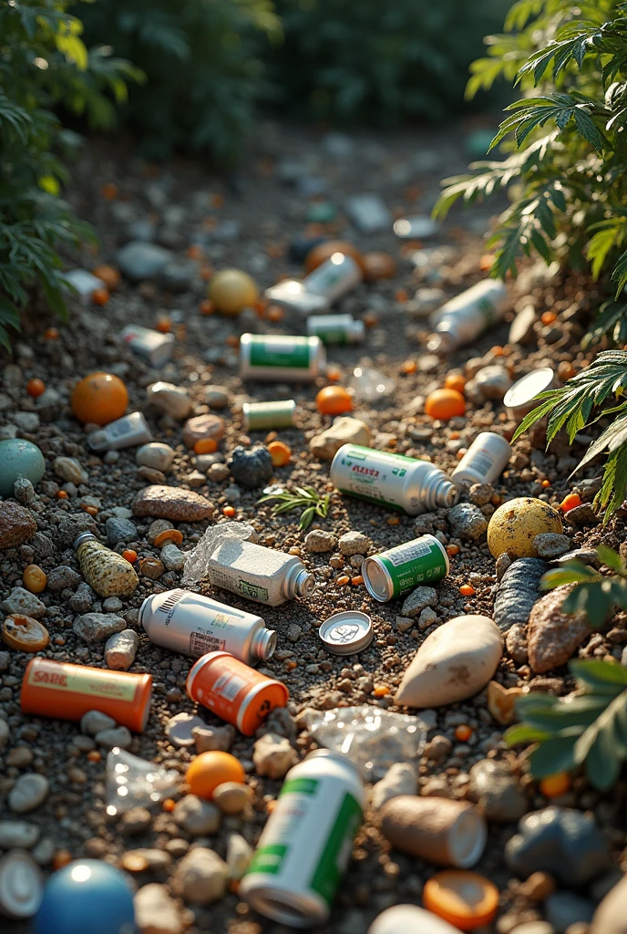 realistic trash in Philippines that is in order Nabubulok,Do-Nabubulok at Recyclable
