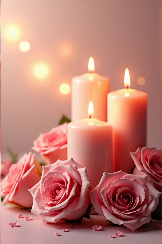 Happy birthday card candles roses spread envelope closed permanently