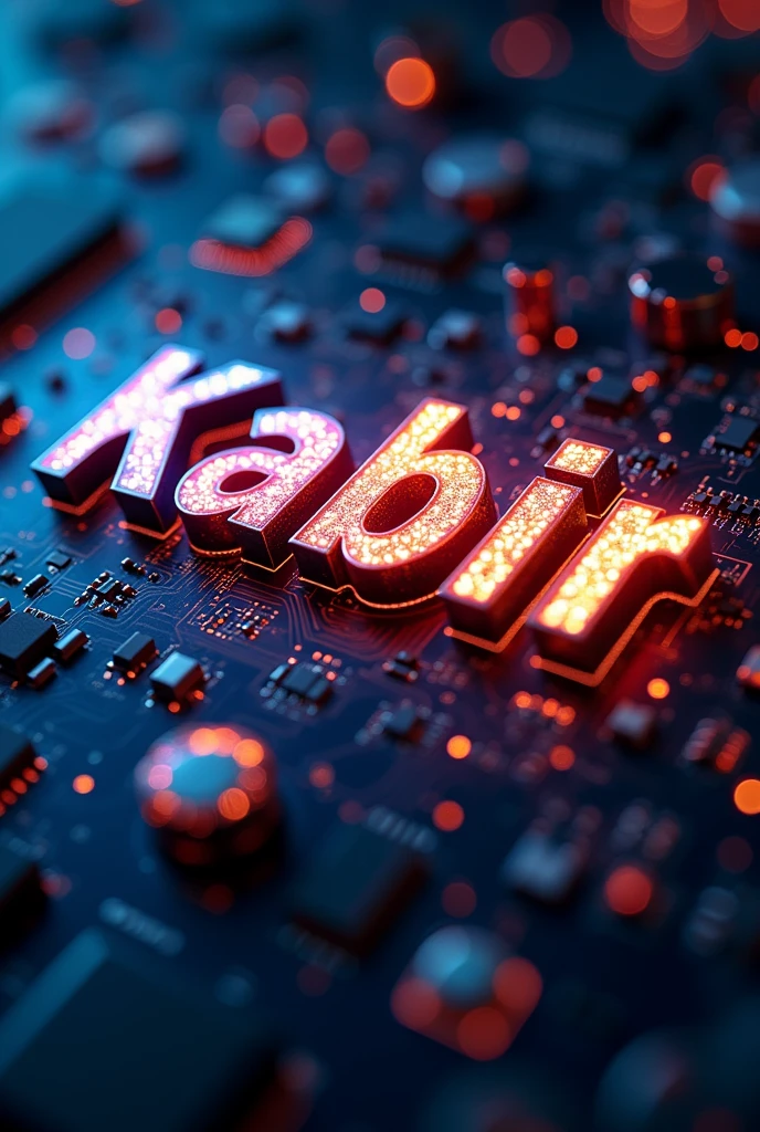 Modify this name "FAKHRUL KABIR " in an electrical engineer perspective with many colour. The name should be 
"FAKHRUL KABIR ". Correct the name


All the best.