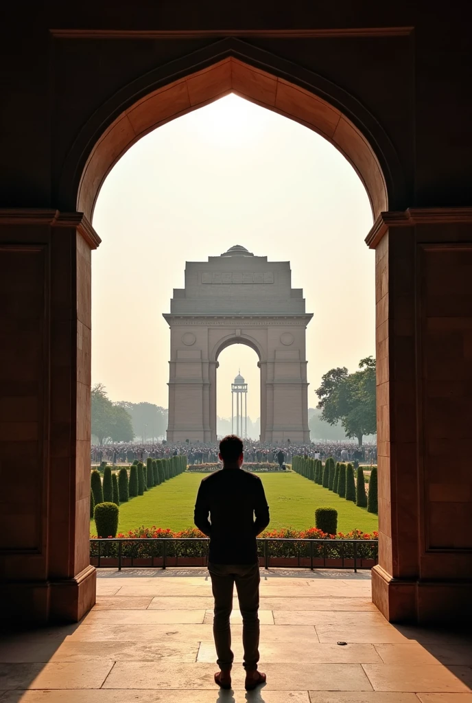 My photo background in India gate