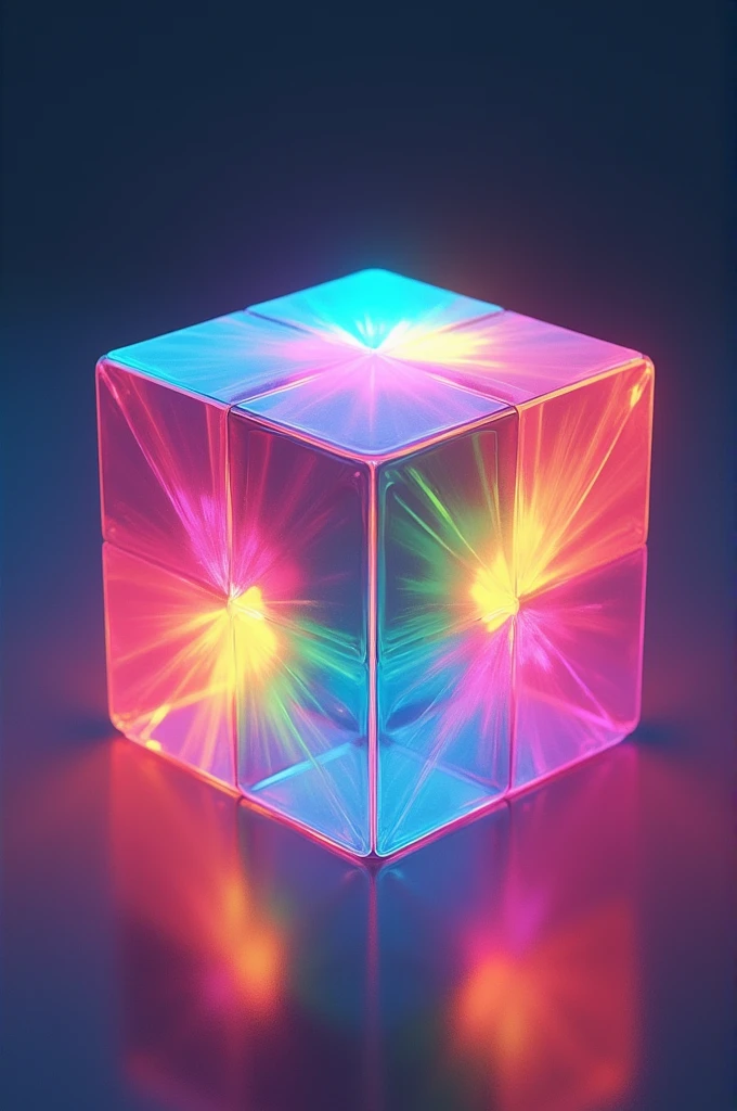 A multi-colored cube 