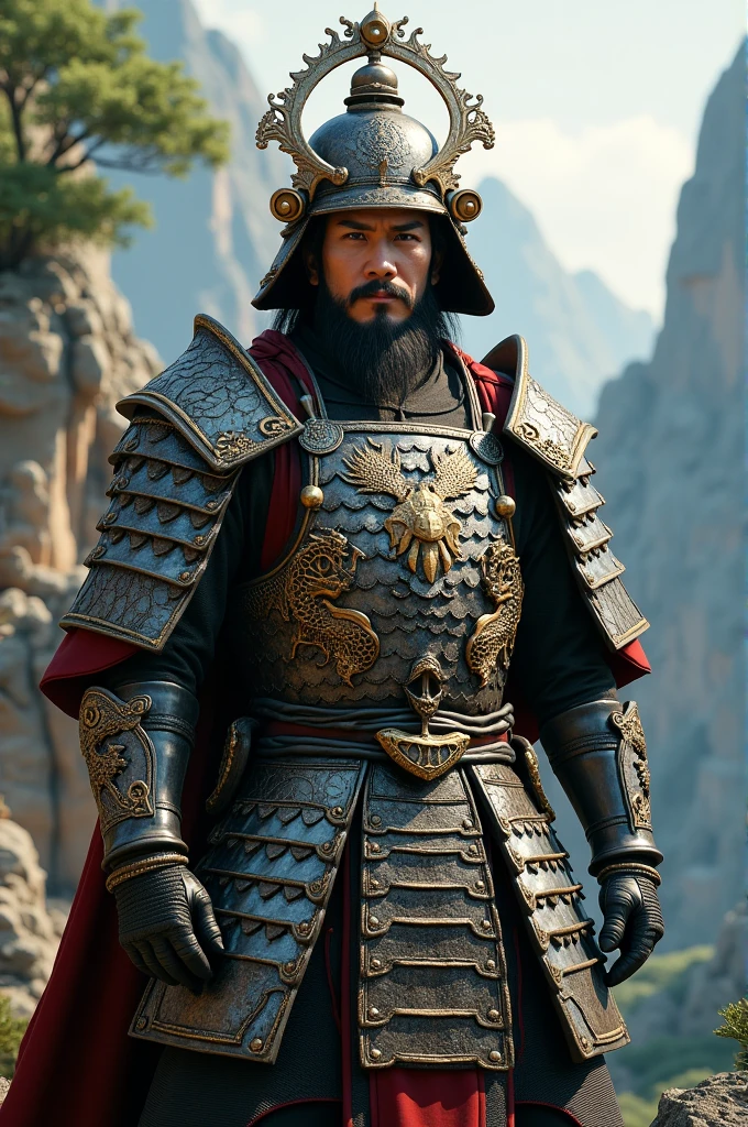 Chinese warrior dragon scale armor 
