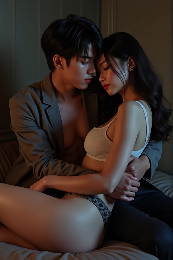 An sexy art of jimin with an girl an perfect dominant scenario